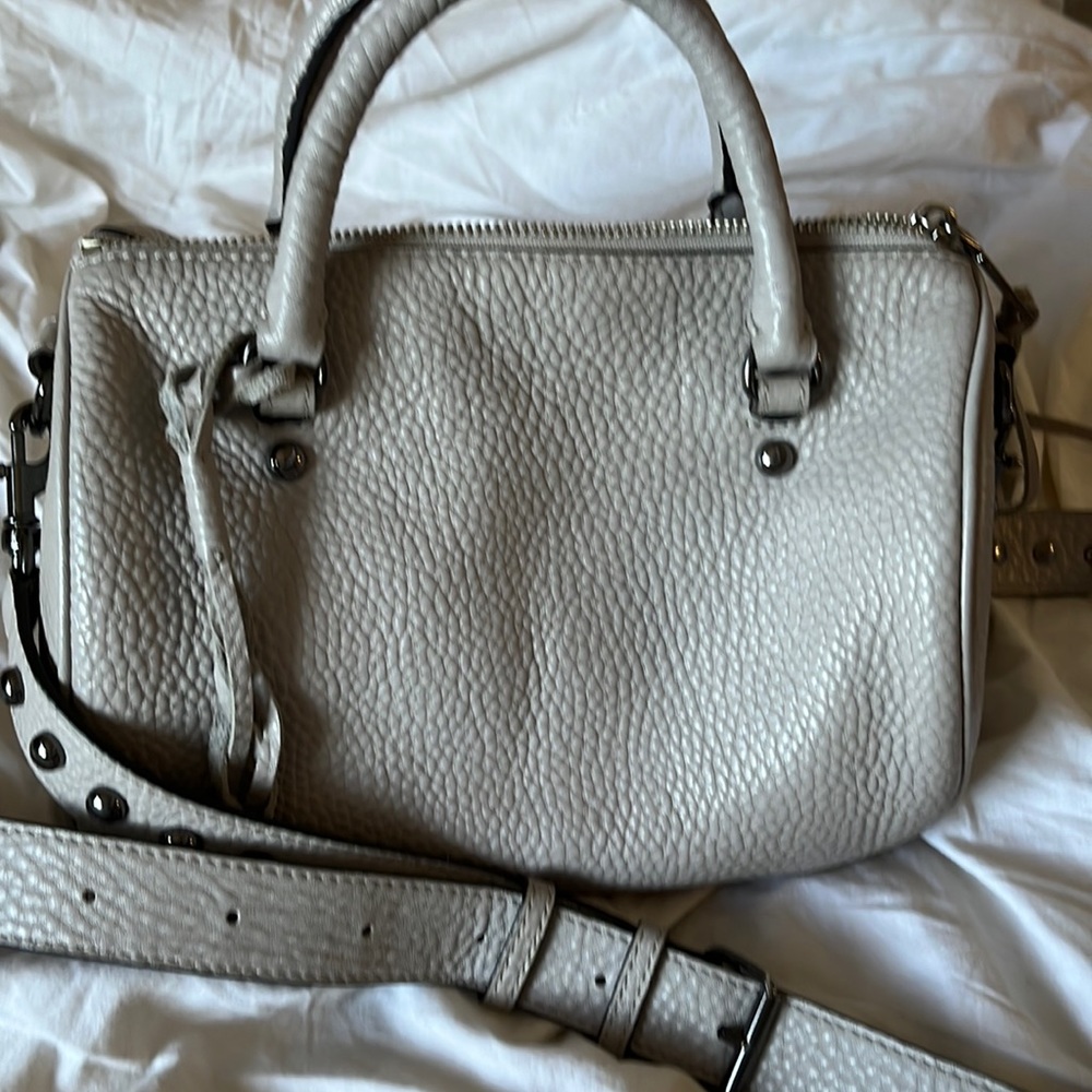 Rebecca Minkoff Grey Speedy Mini Duffle Purse Bag